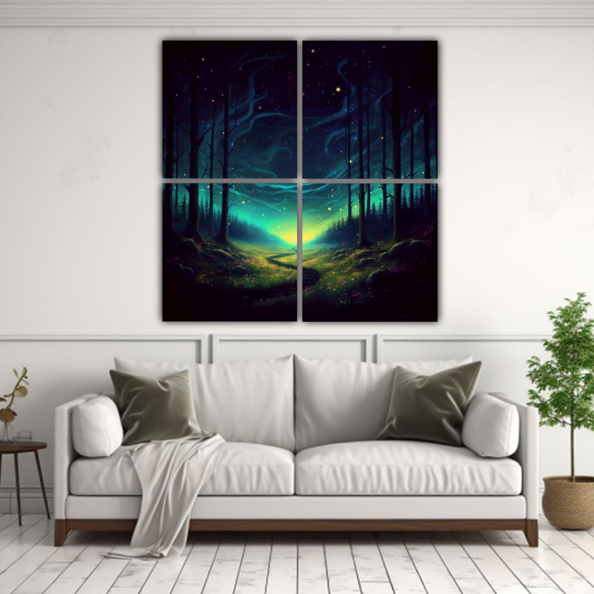 Cuadros De Pared Espacio De Alta Calidad 120x120 Cm-2
