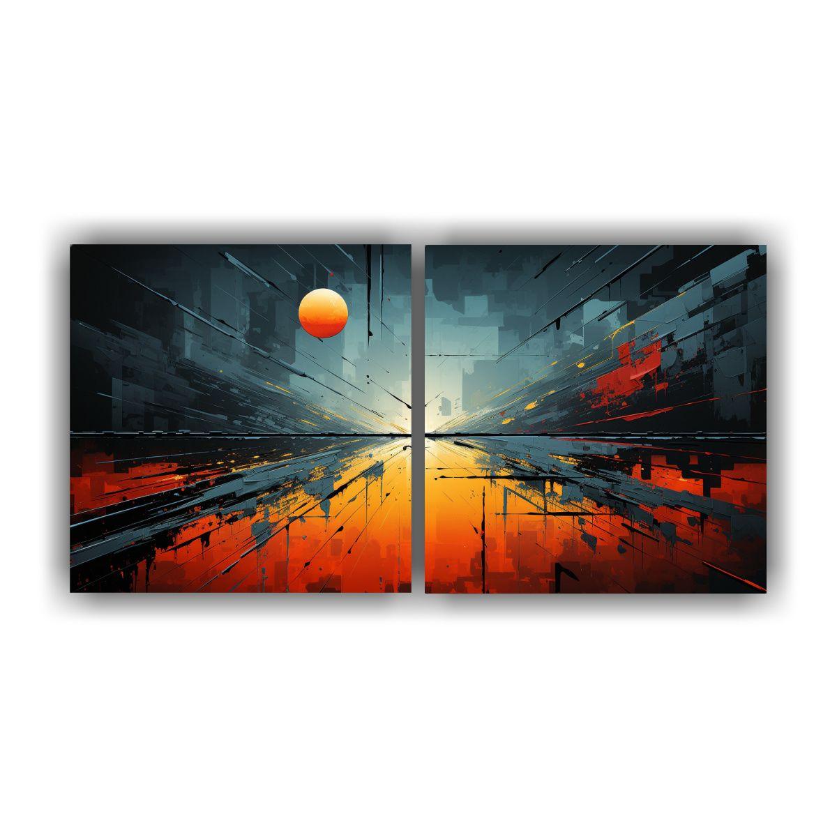 Dos Lienzos De Tela Horizontal Sensibilidad 100x50 Cm-0
