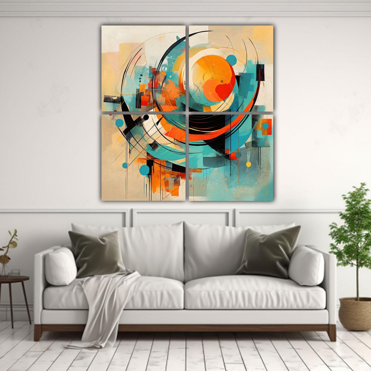 Cuadro Abstracto Estilo 106423949 Dimensions By 60x60 Cm-2