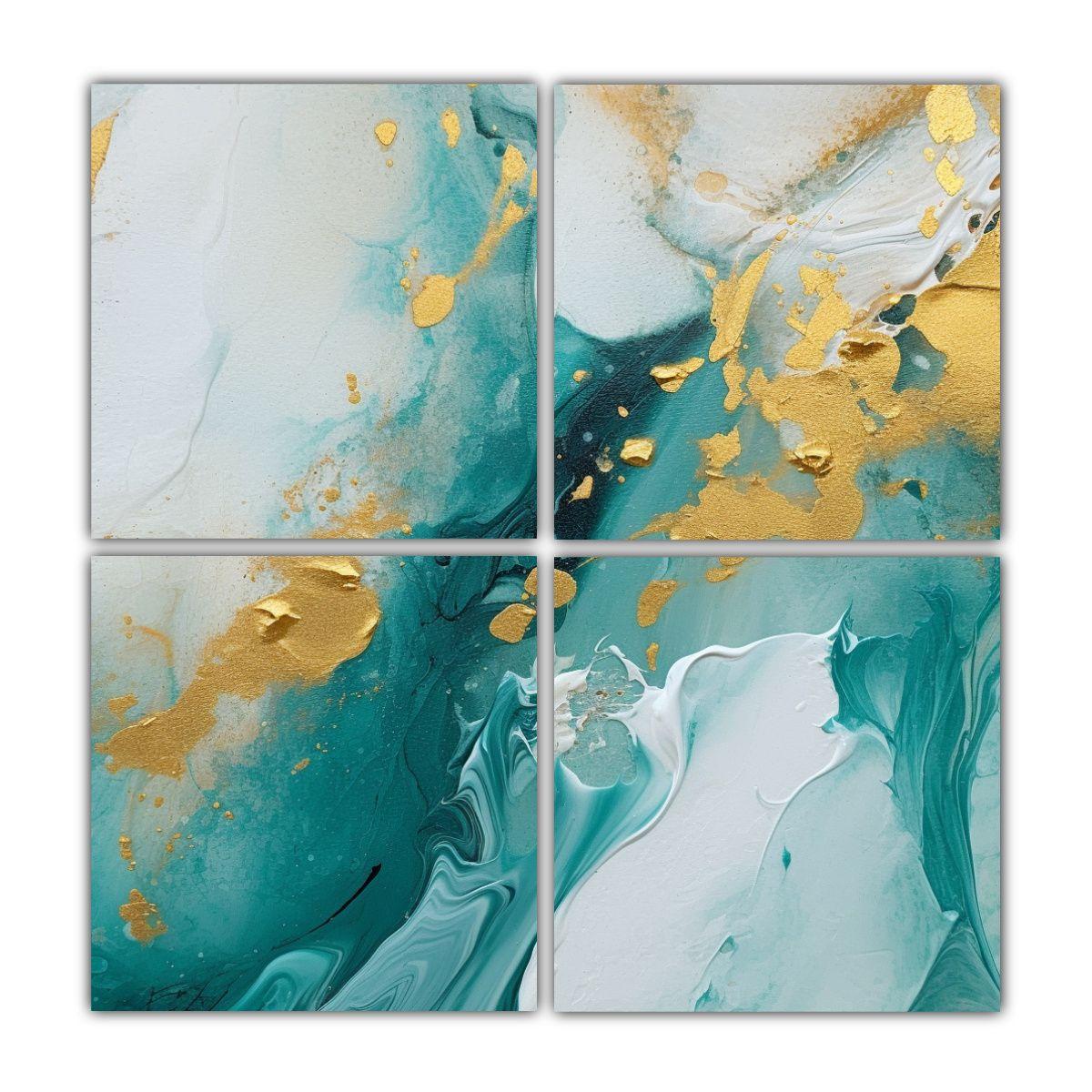 Cuadro Abstracto En Estilo Galeria Colores 140x140 Cm-0
