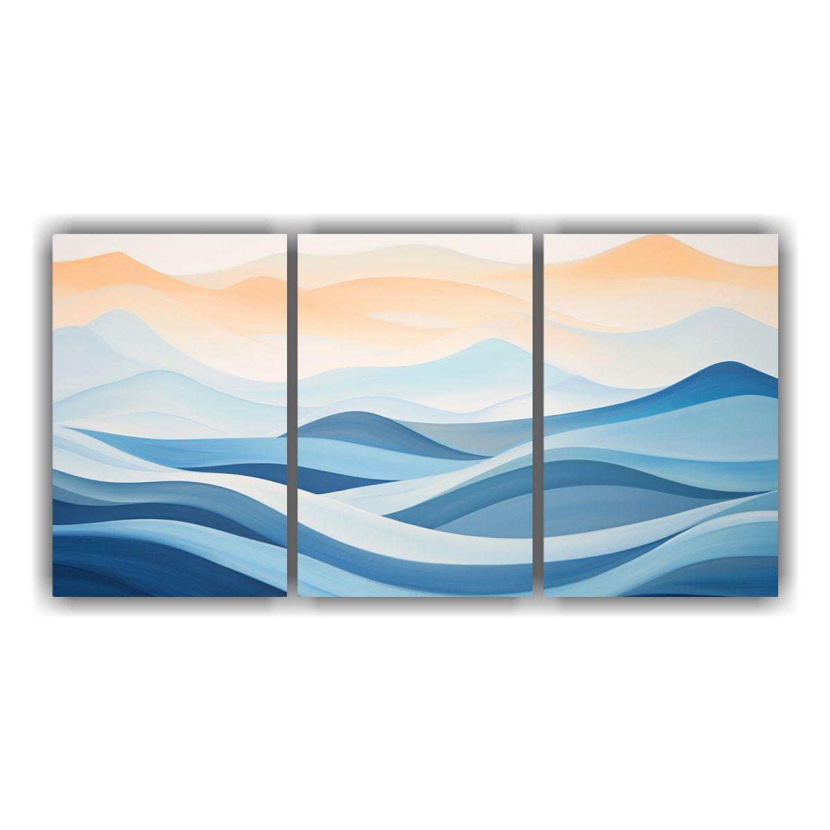 Paisaje Montañas Serenas Cuadros Decorativos 120x60 Cm-0