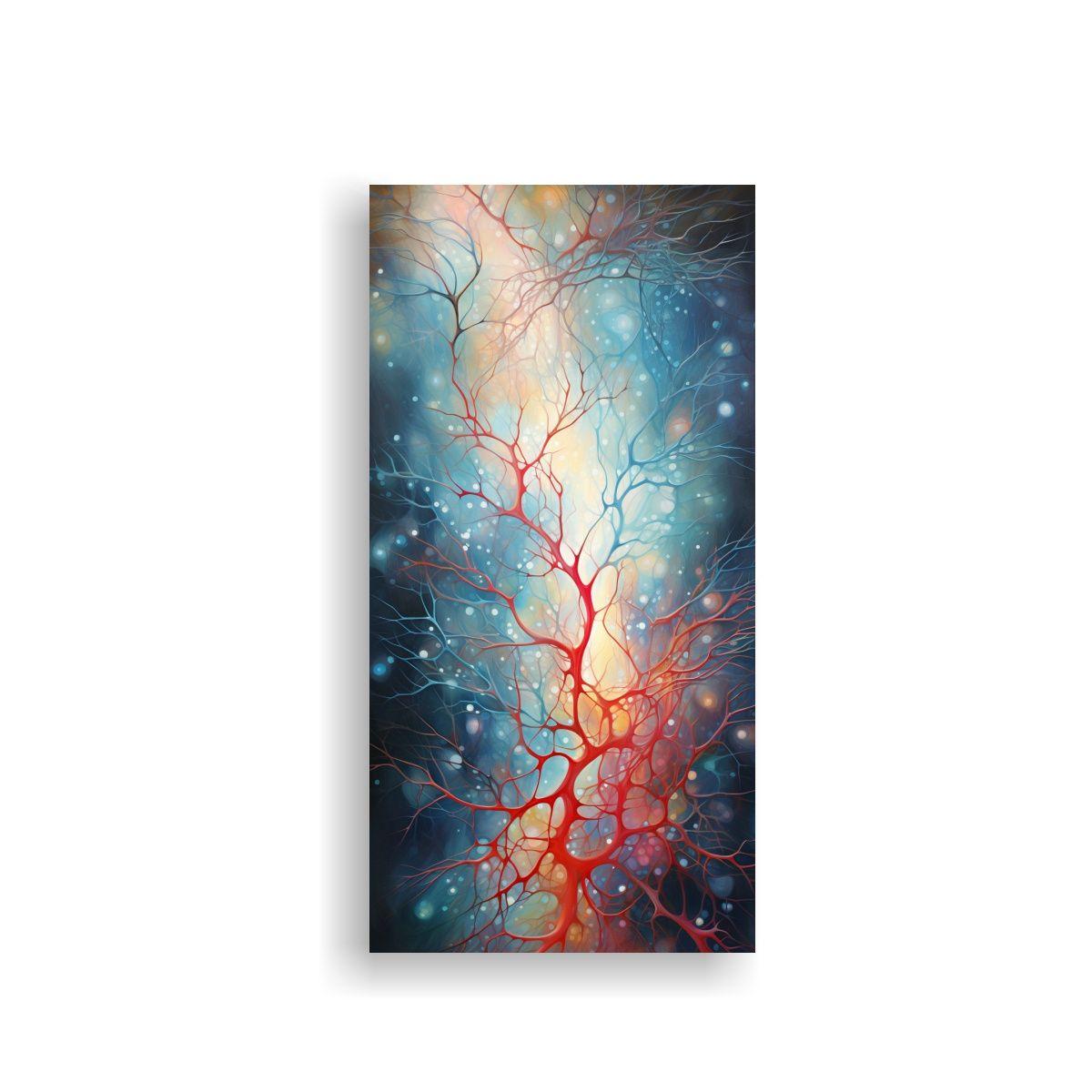 Pintura Decorativa De Composición Abstracto De 20x40cm-0