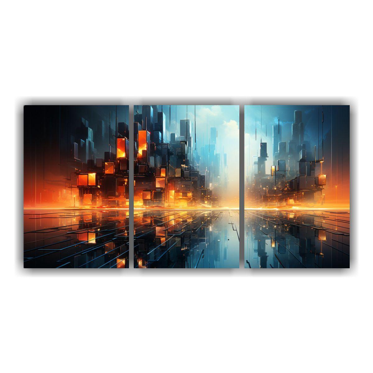 Pinturas Decorativas Abstractas En Bastidor 120x60 Cm-0