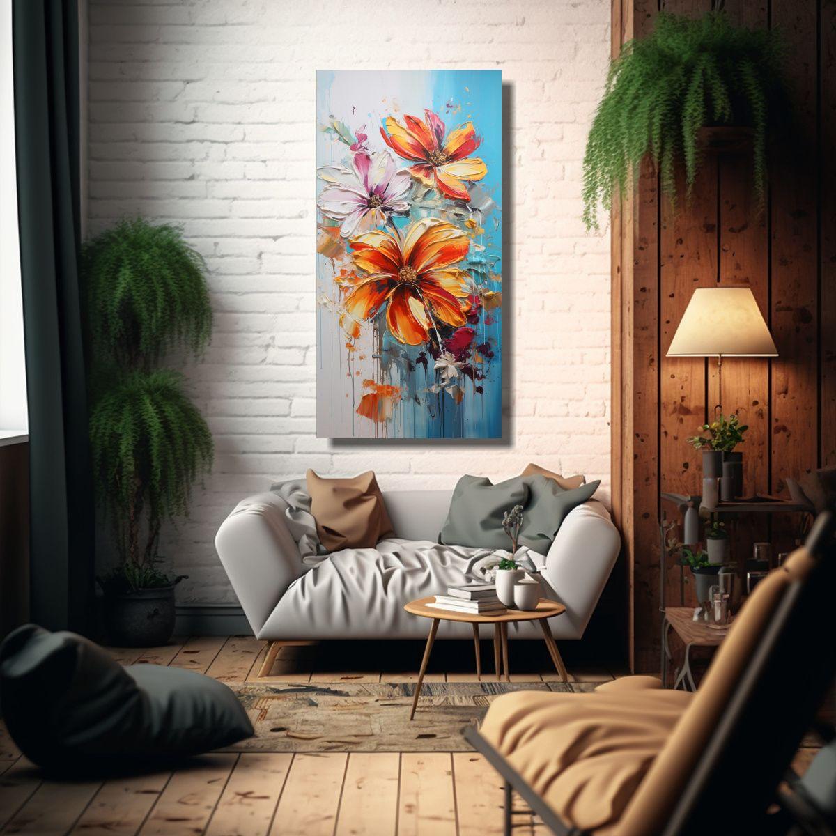 Pintura Lienzo Alta Calidad Colores Vibrantes 80x160cm-2