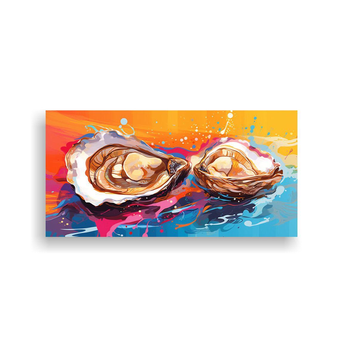 Pinturas Decorativas Acuarela Estrellados Ostras 60x30 Cm-0