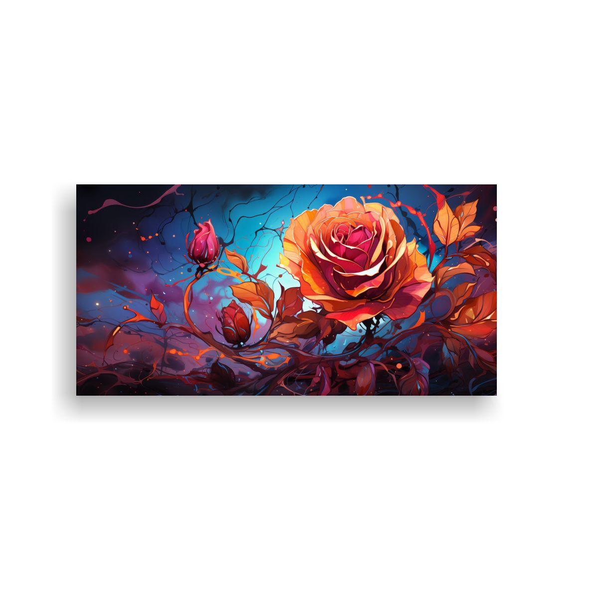 Pintura Decorativa Estilo Grafiti Con Fondo De 80x40 Cm-0