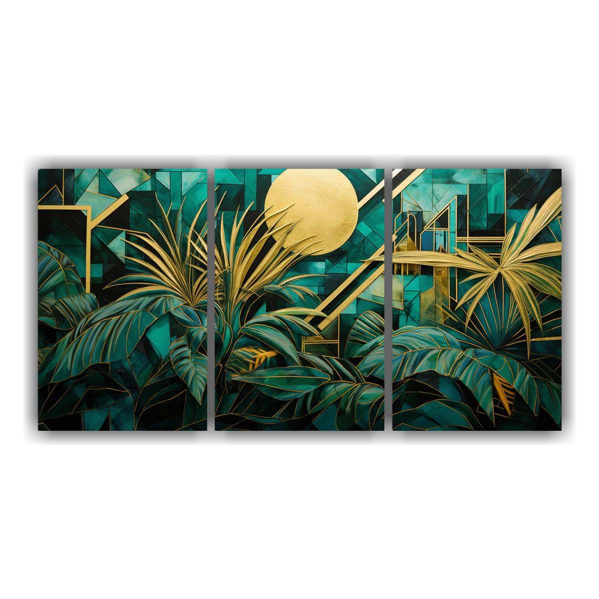 Cuadro Tela Estilo Galería Abstracto Fusión Art 240x120 Cm-0