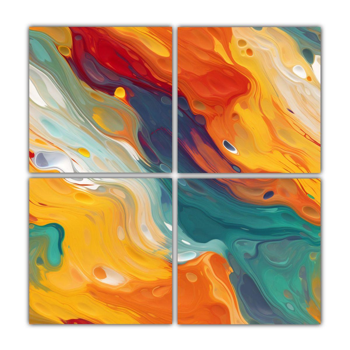 Pinturas Decorativas De Tela Sublimada Con 140x140 Cm-0
