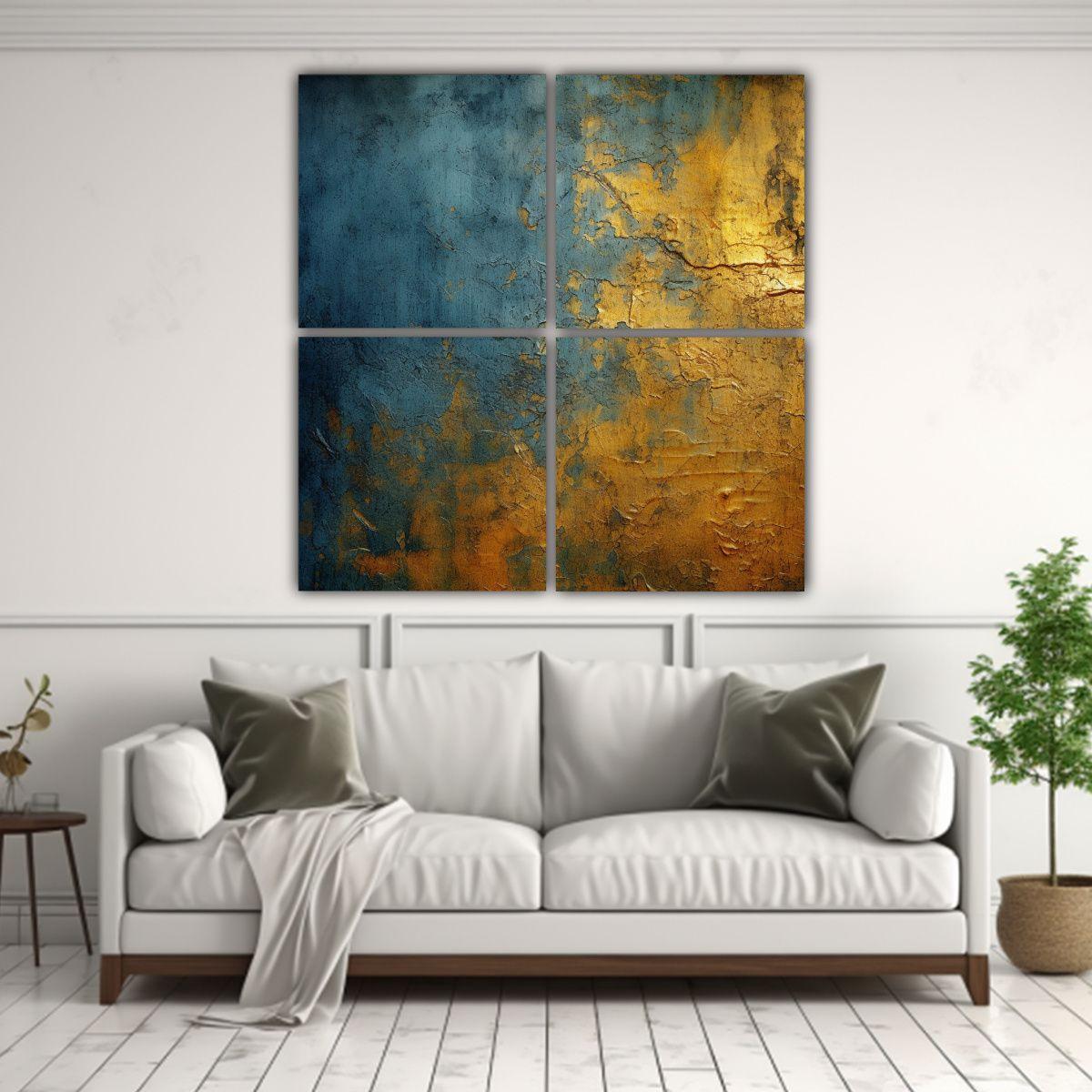 Cuadro En Bastidor Estilo Galería Enigmático 200x200 Cm-2