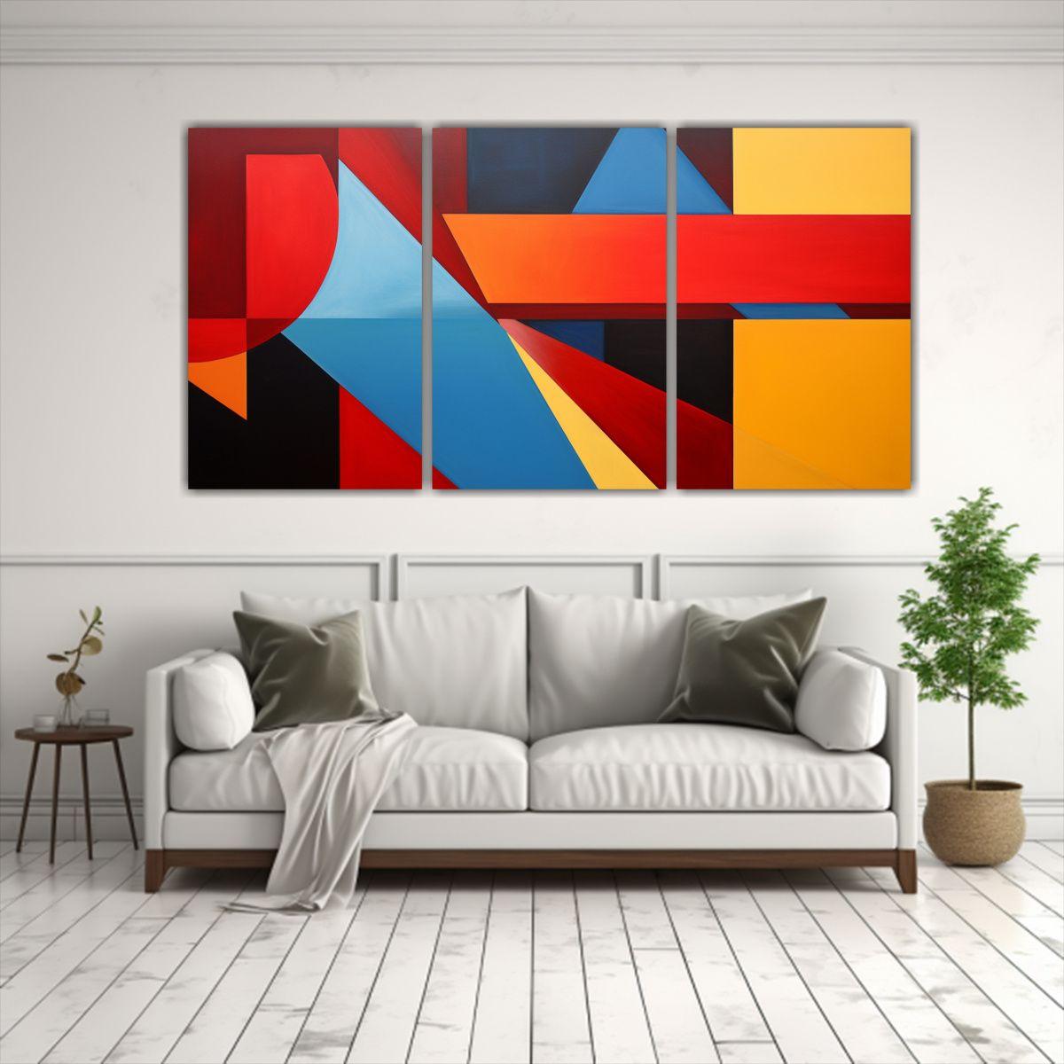 Pinturas Decorativas Juveniles De Abstracción 180x90 Cm-2