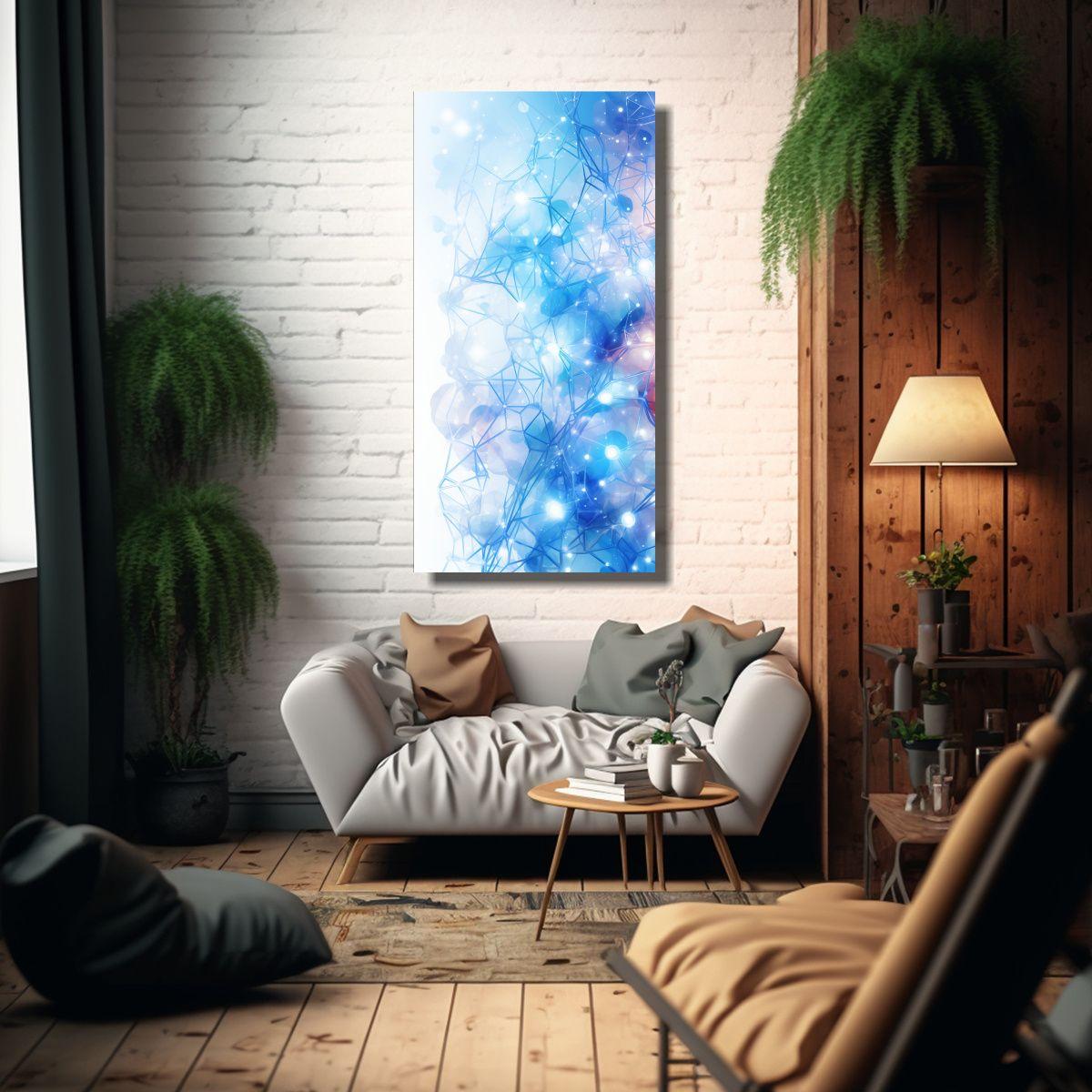 Cuadro Abstracto De Armonía Cromática En Fondo 80x160cm-2