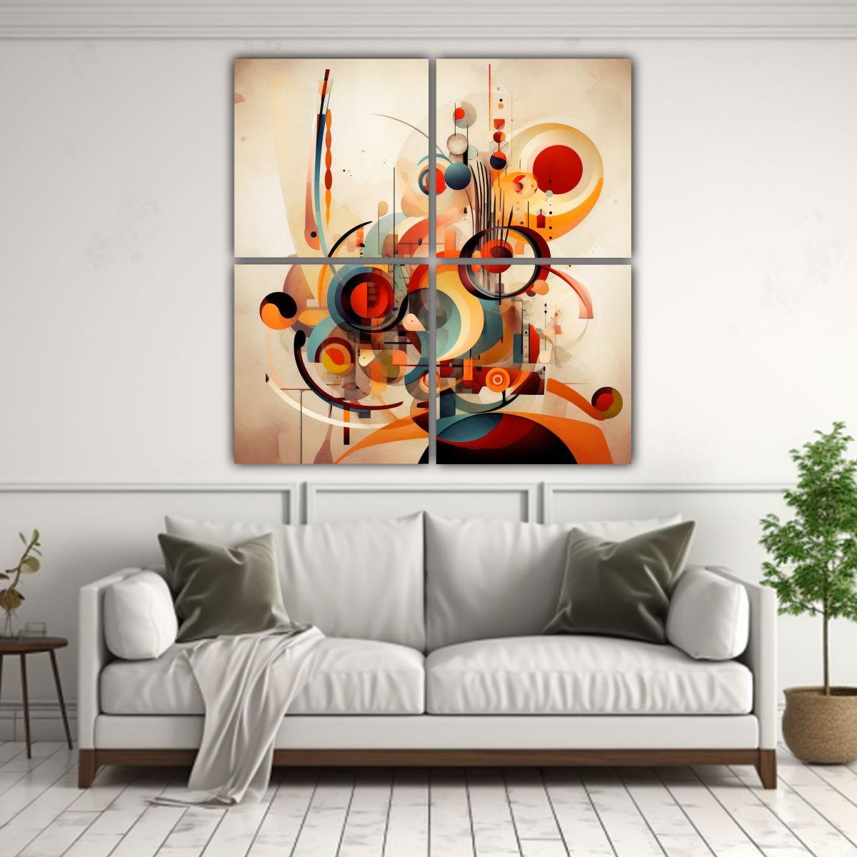 Cuadro Decorativo Morganti Fotógrafo Con Formas 60x60 Cm-2