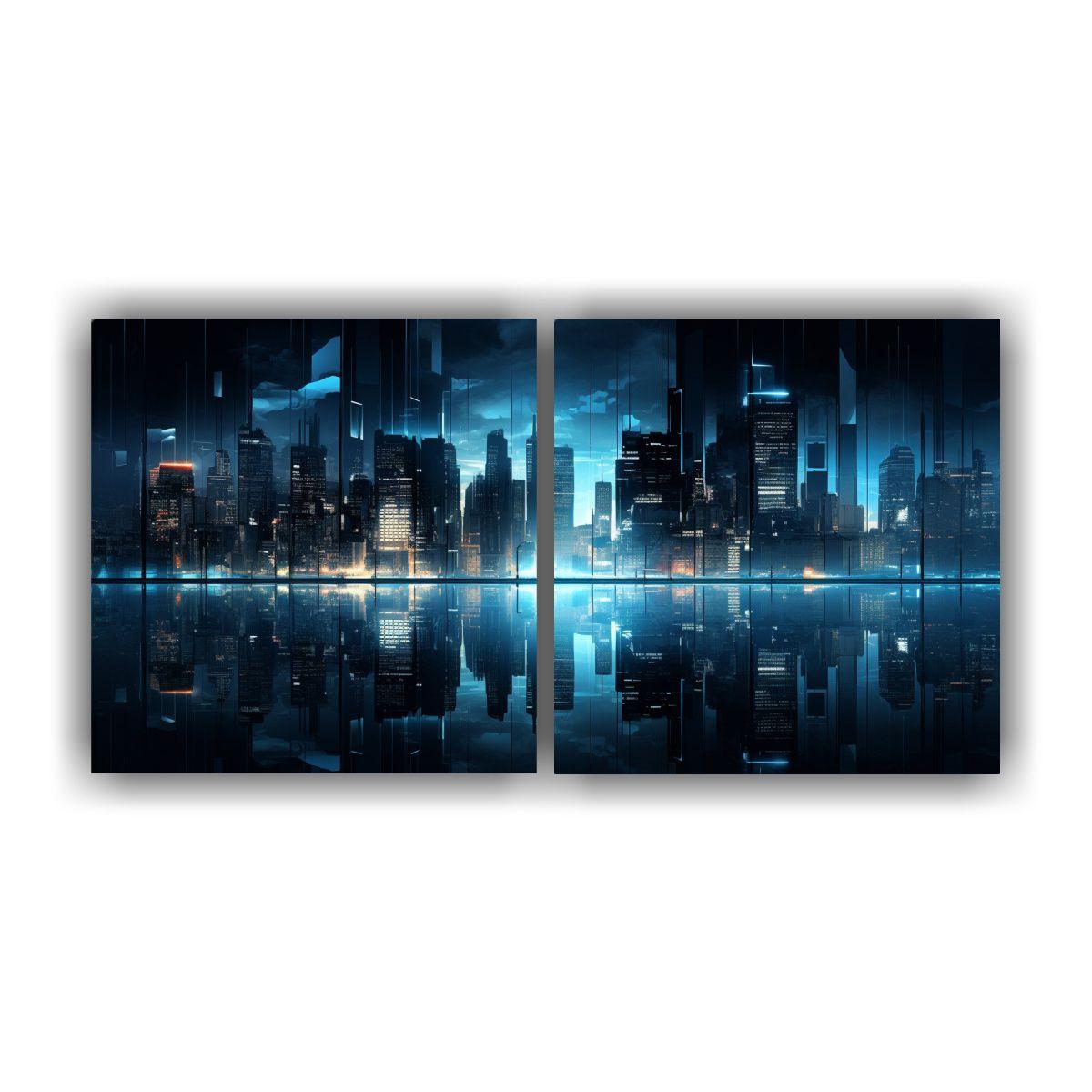 Composiciones Decoración Mágico Ciudad Nocturna 160x80 Cm-0