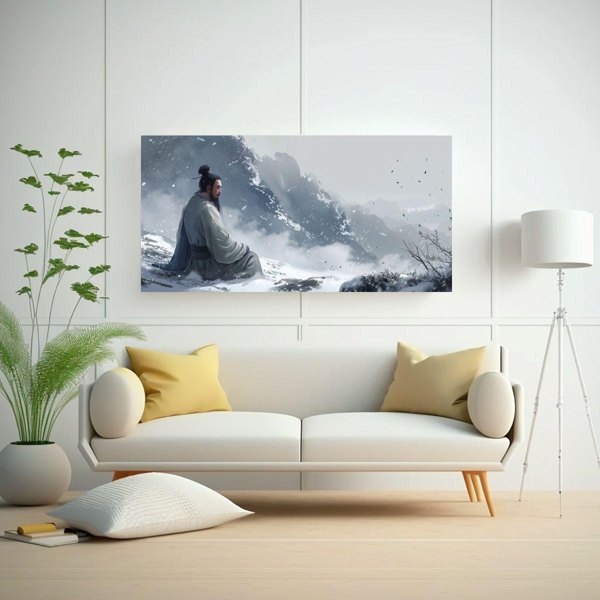 Pinturas De Decoración De Arte Fino: Serenidad 60x30cm-2