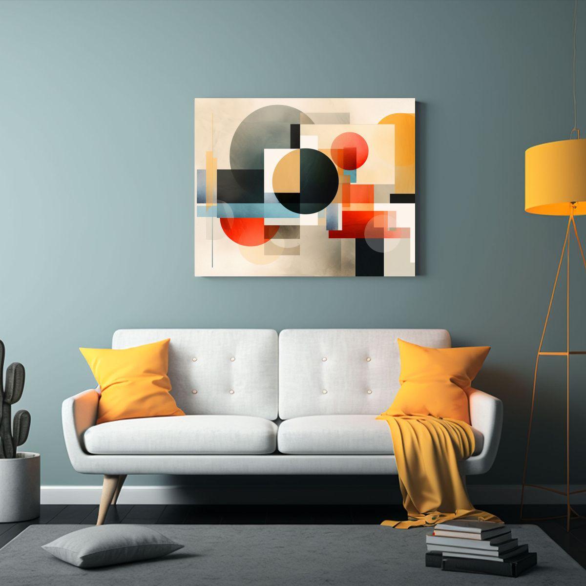 Cuadro Abstracto En Bastidor: Embrace La 90x60cm-2