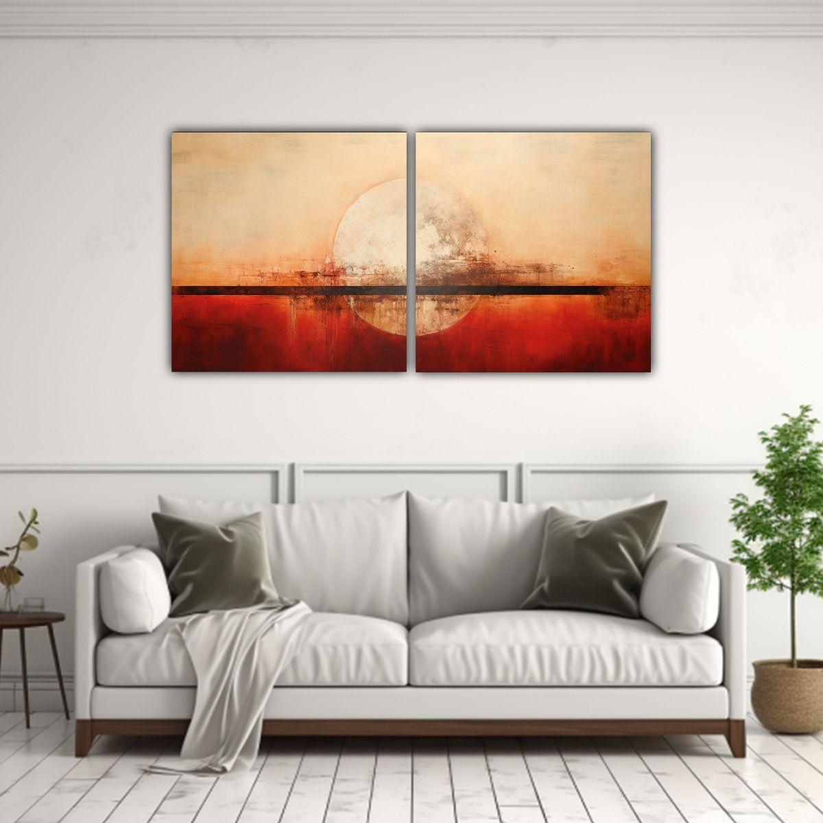 Cuadro Abstracto Minimalista Con Tema Creativo 160x80 Cm-2
