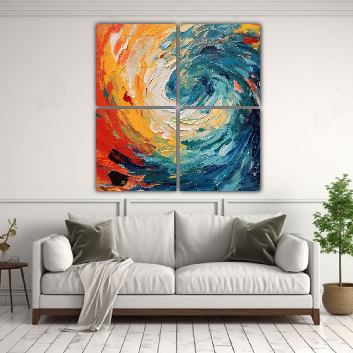 Composiciones Modernas Con Belleza Visual 160x160 Cm-2
