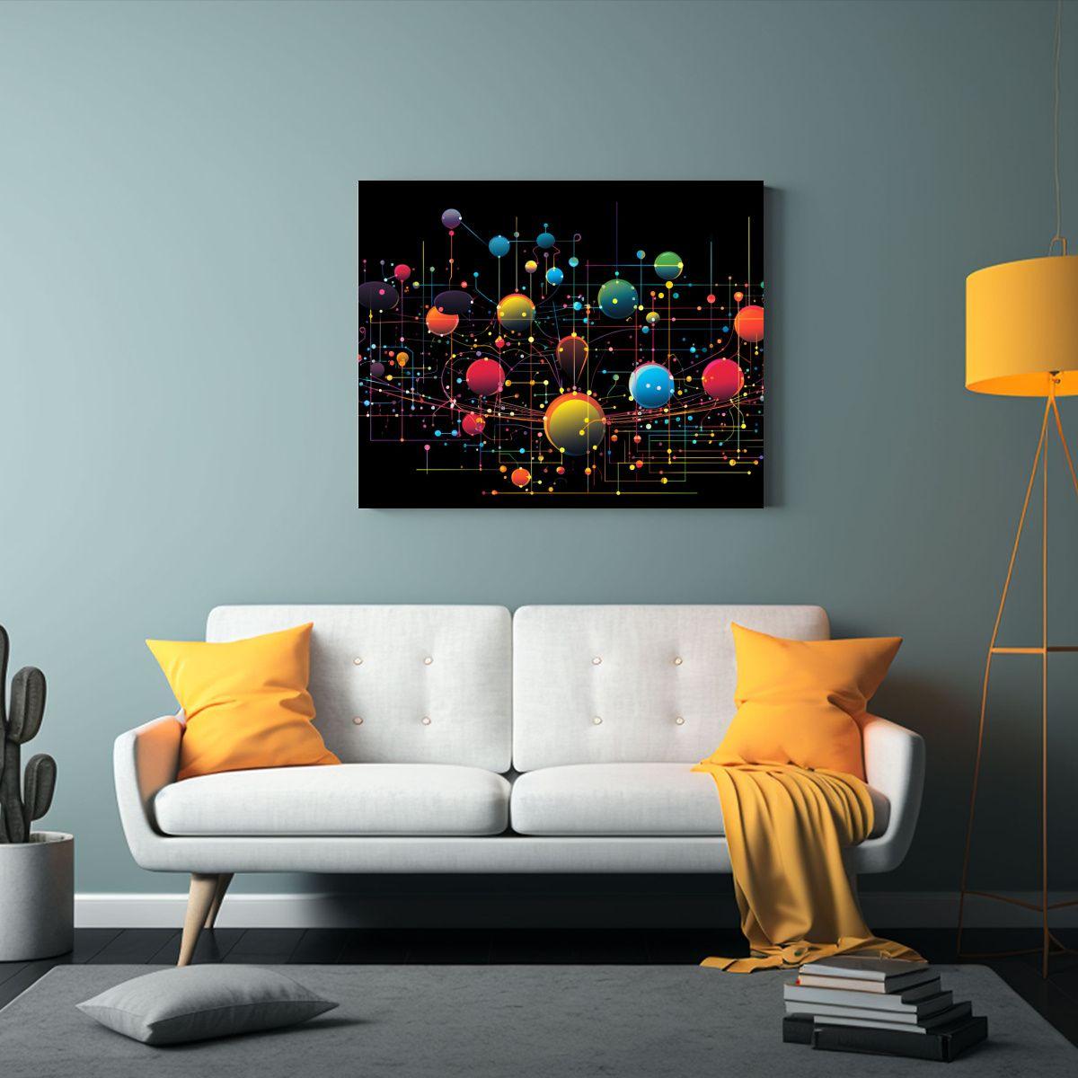 Diseño Acuarela K Textura Colorida Multicolores 90x60 Cm-2
