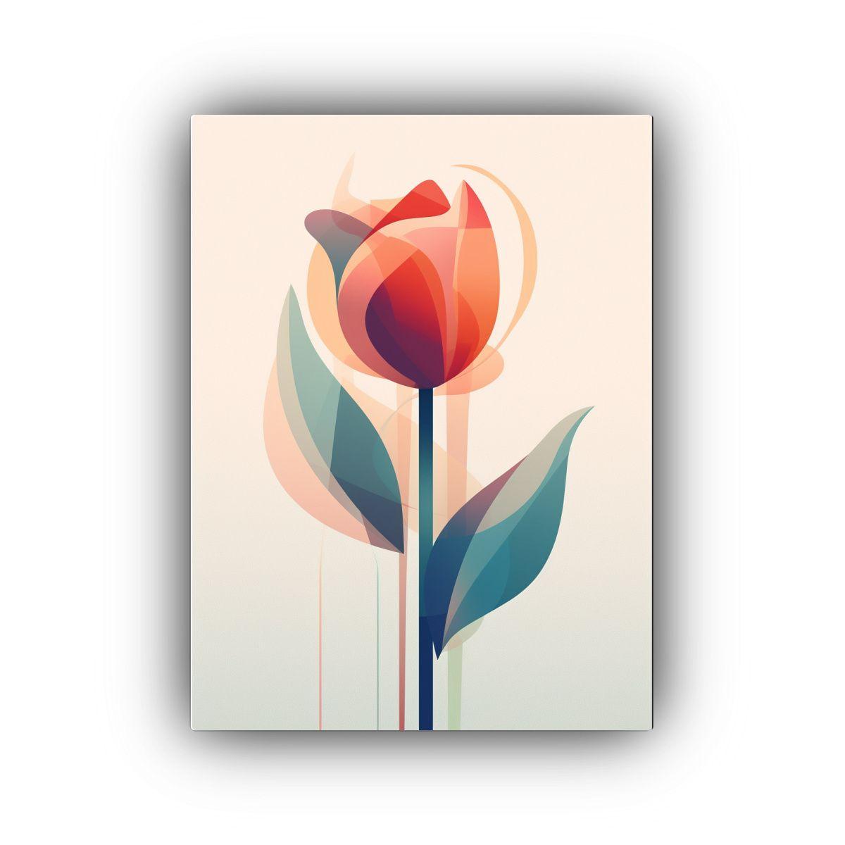 Cuadro Abstracto Estilo Tulip Minimalista Estilo 40x50cm-0