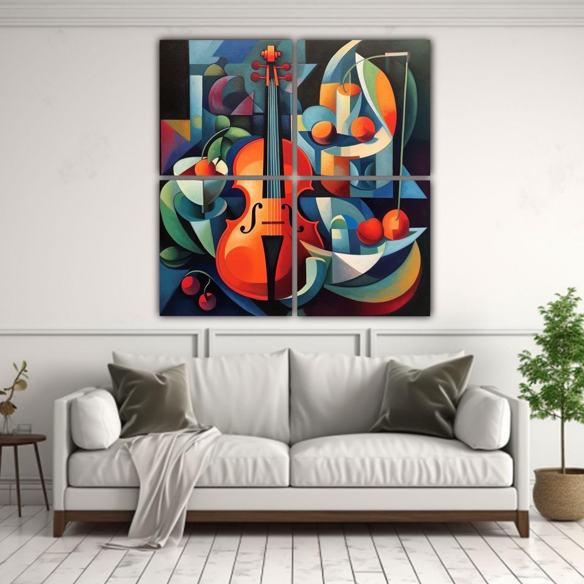 Mural Conceptual Cuatro Artes: Representación 180x180 Cm-2