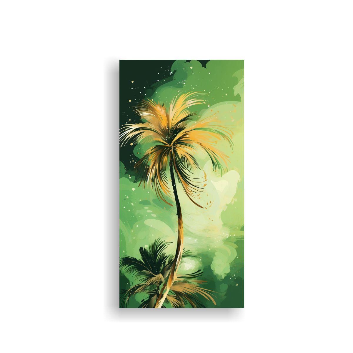 Pintura Decorativa De Lienzo Creativo Estilo Palma 20x40cm-0
