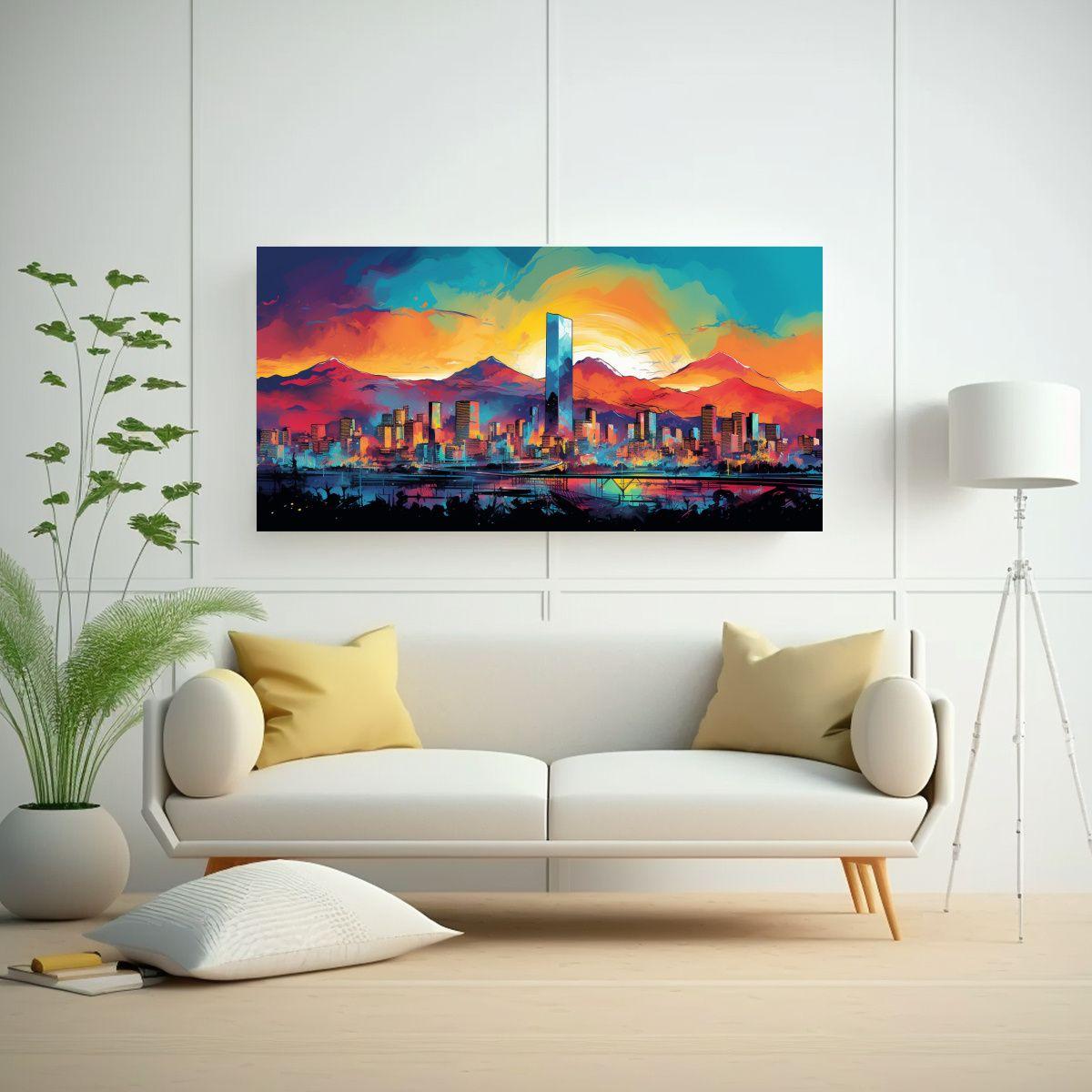 Pinturas Decorativas Modernas En Santiago En Color 100x50cm-2