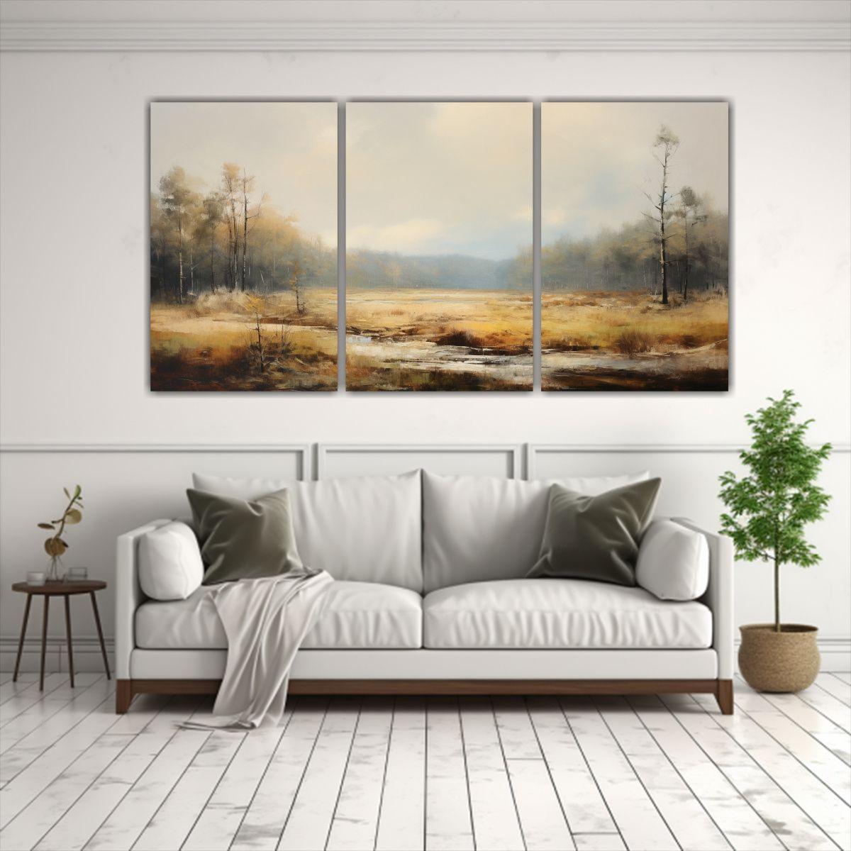 Pintura Al óleo Y Cera Fría Dinámica De Luz 90x45 Cm-2