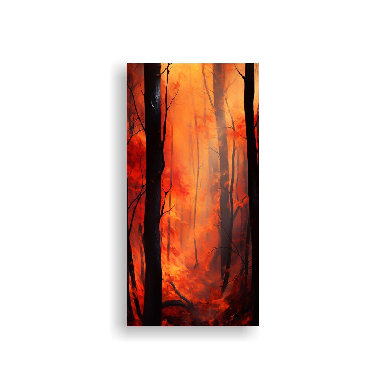 Pintura Decorativa Resistente Con Abstracción 50x100cm-0