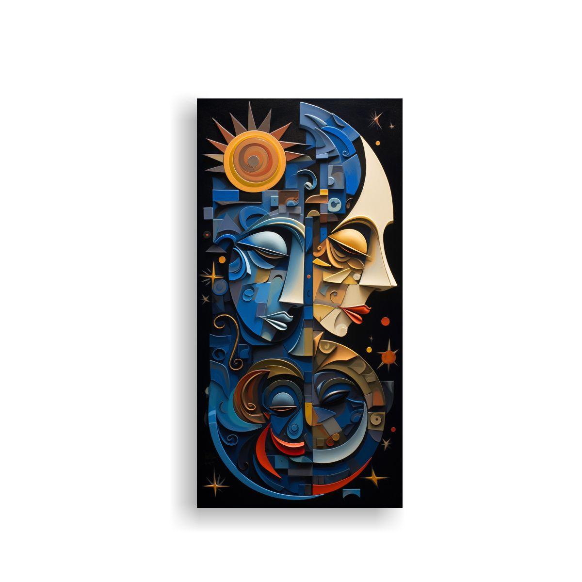 Cuadros Decorativos Juveniles Abstractos Armonía 50x100cm-0