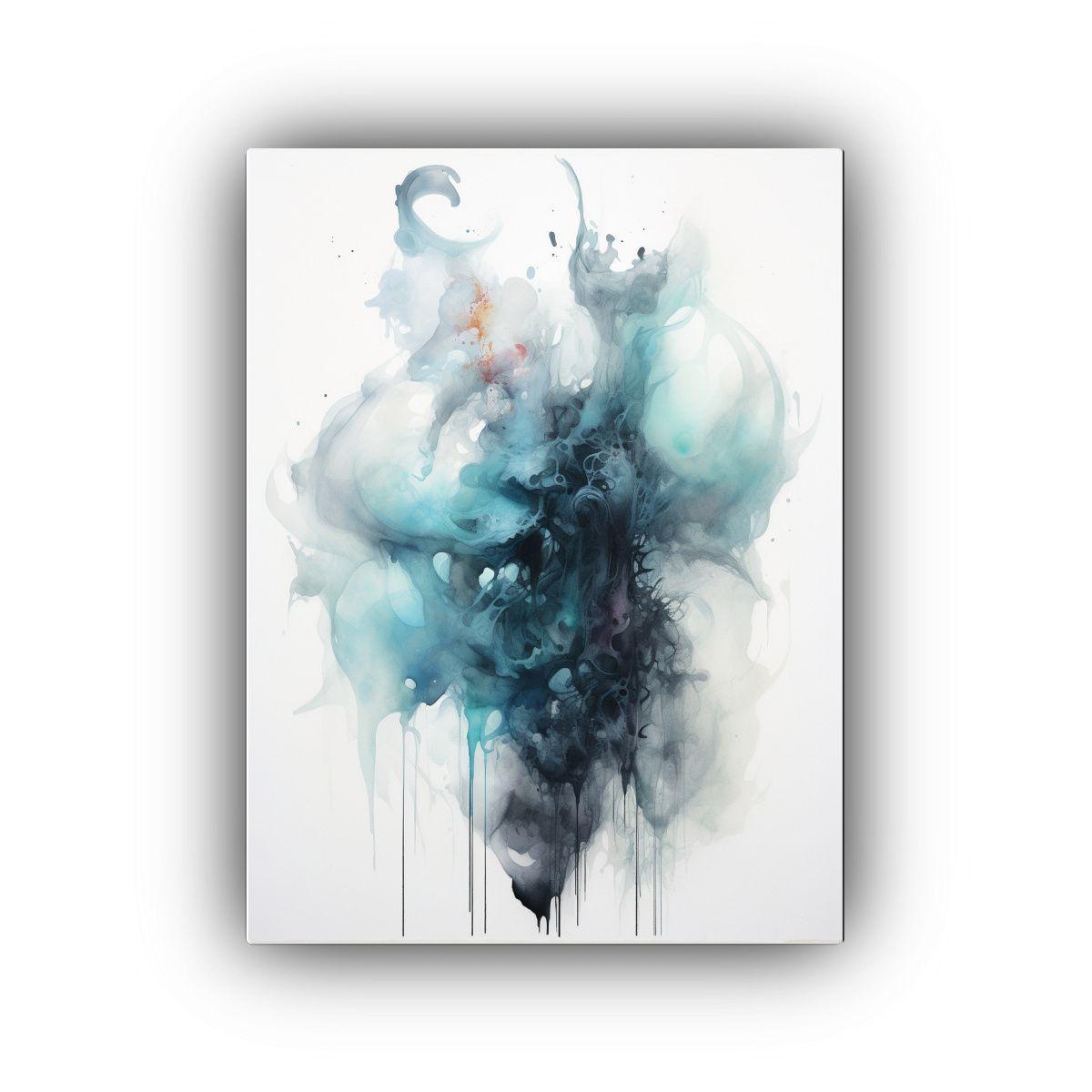 Cuadro Estilo Gris De Vanguardia Salon, Pintura 60x90cm-0
