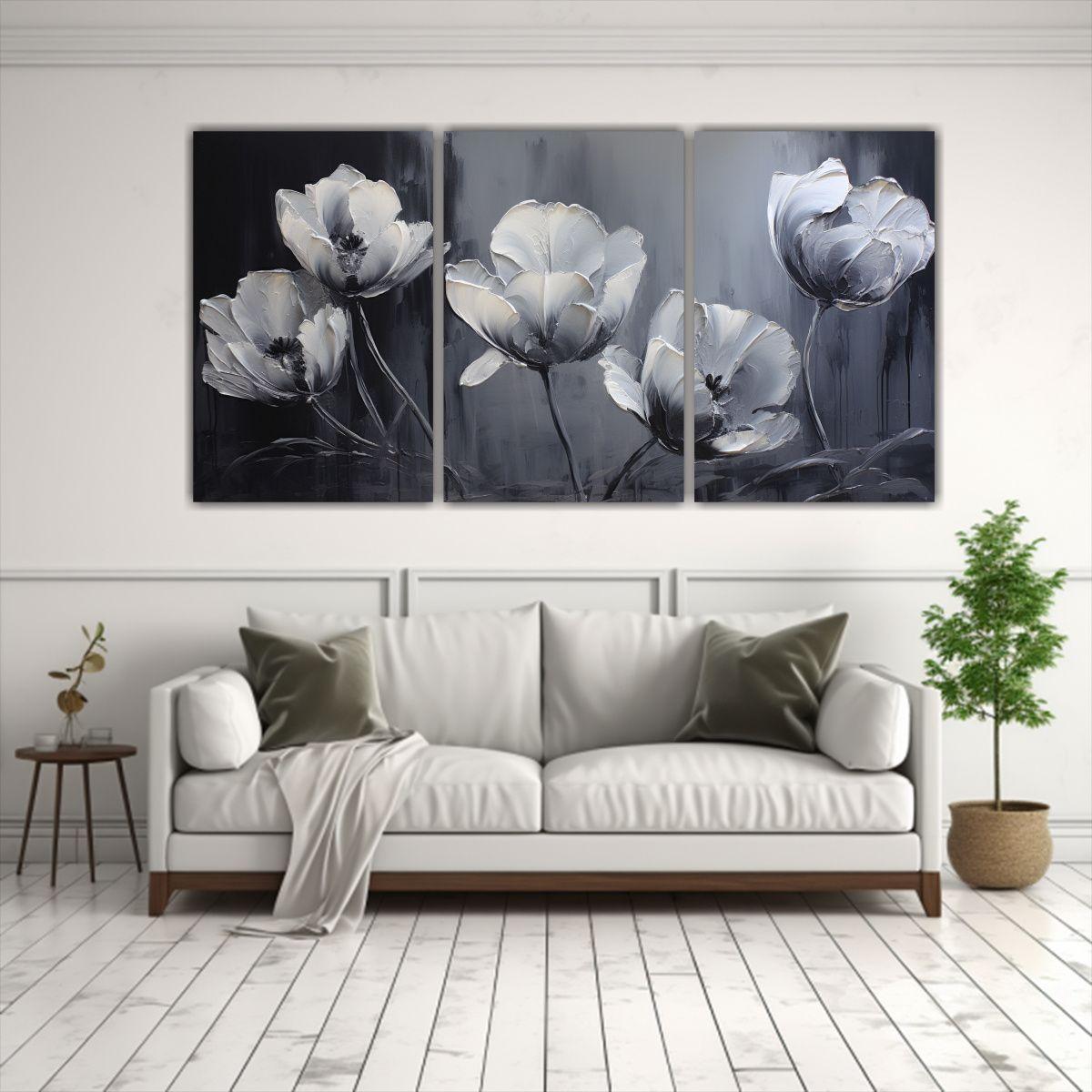 Conjunto 3 Composiciones Patrón Intenso 120x60 Cm-2