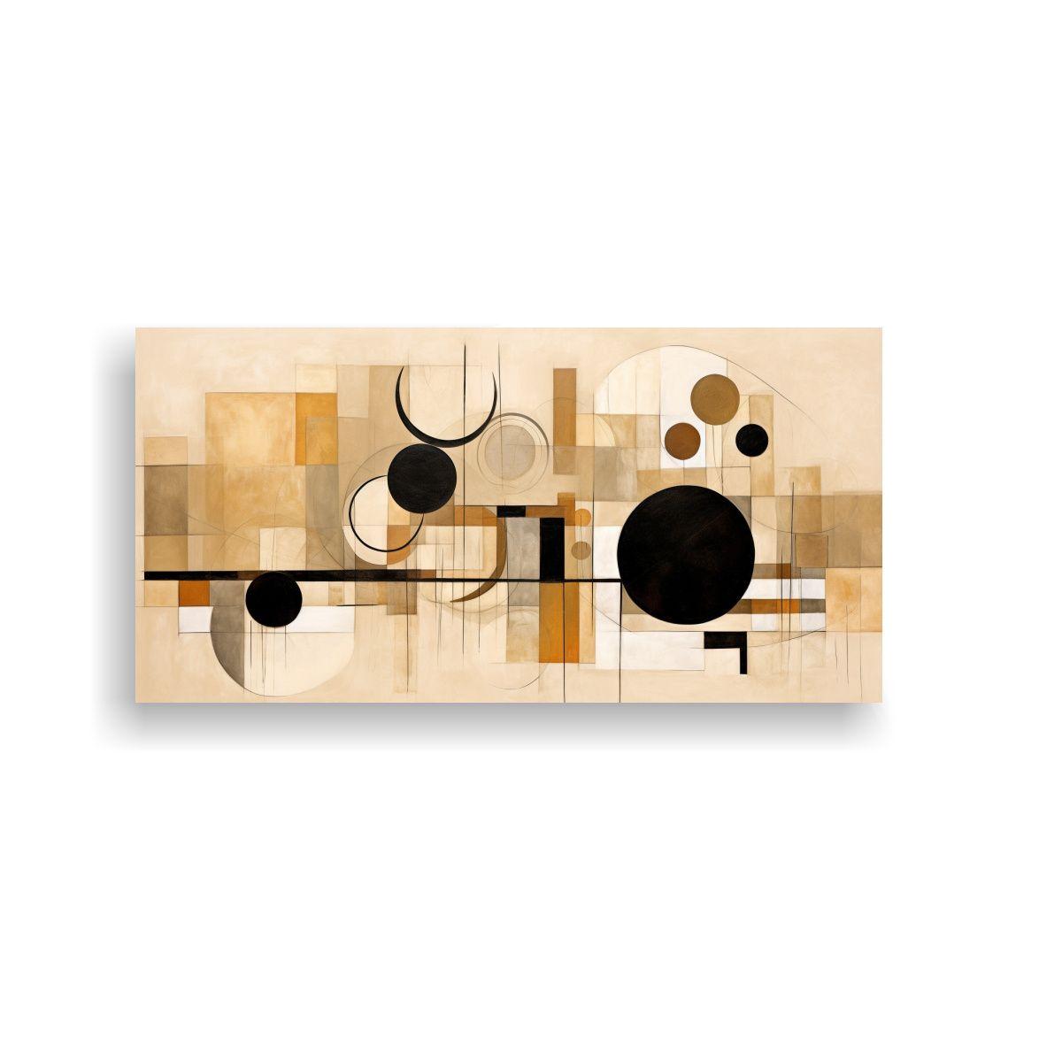 Obra Arte En Bastidor: Reflejo Abstracto 40x20 Cm-0