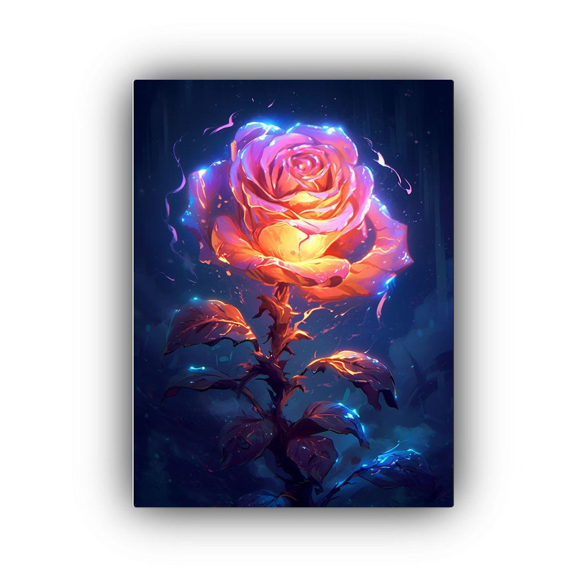Cuadro De Pintura Duradero Con Pétalos 60x90cm-0