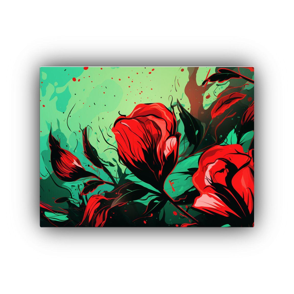 Pinturas Decorativas En Estilo Neonoir Con Impactantes Color 90x60cm-0