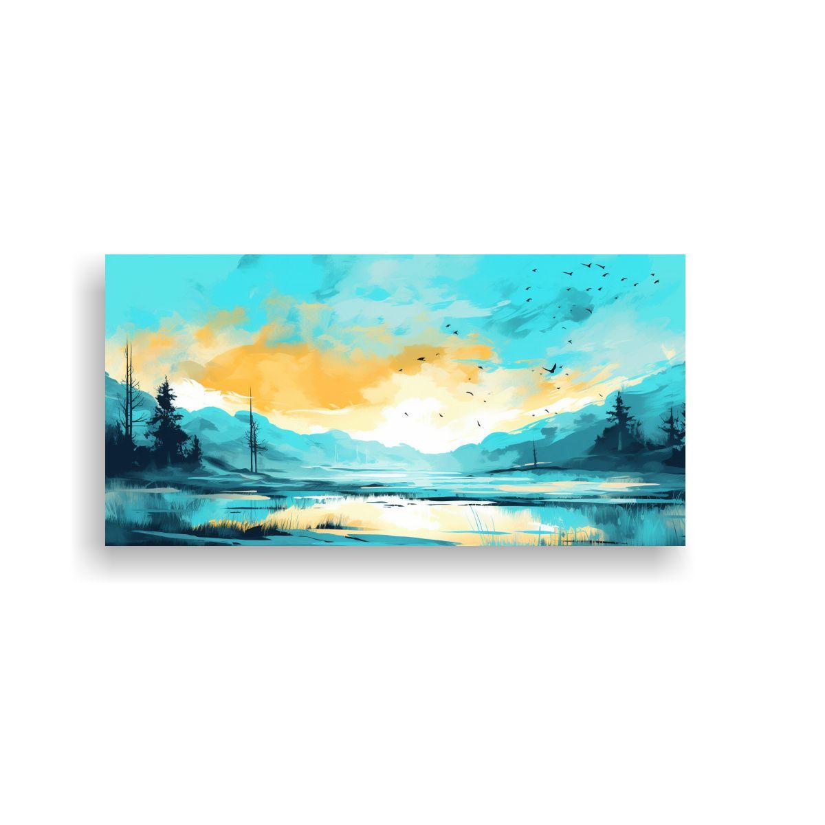 Pinturas Decorativas De Paisajes Primaverales Con  100x50cm-0