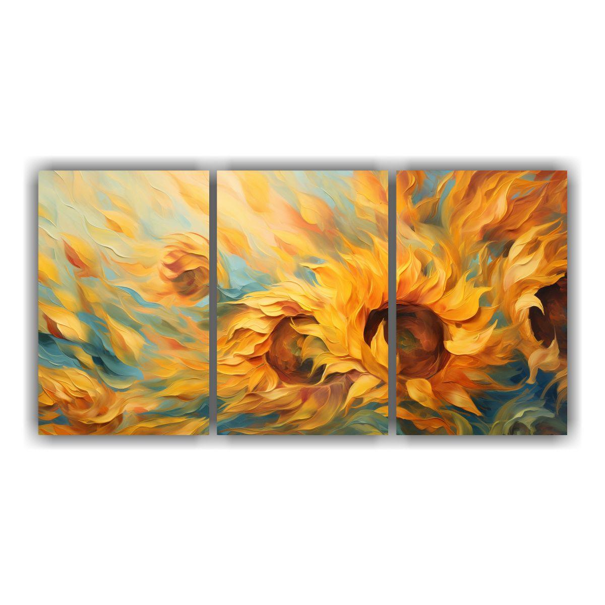 Arte De Pared Alta Calidad Inspirado En El Sol 150x75 Cm-0