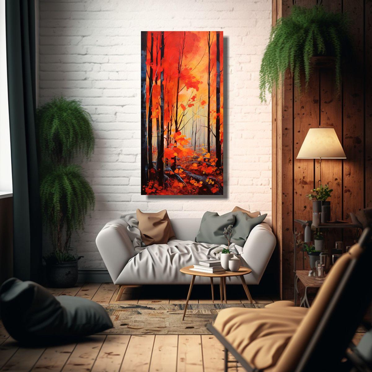 Pintura Decorativa Lienzo Tema Simplicidad 40x80cm-2