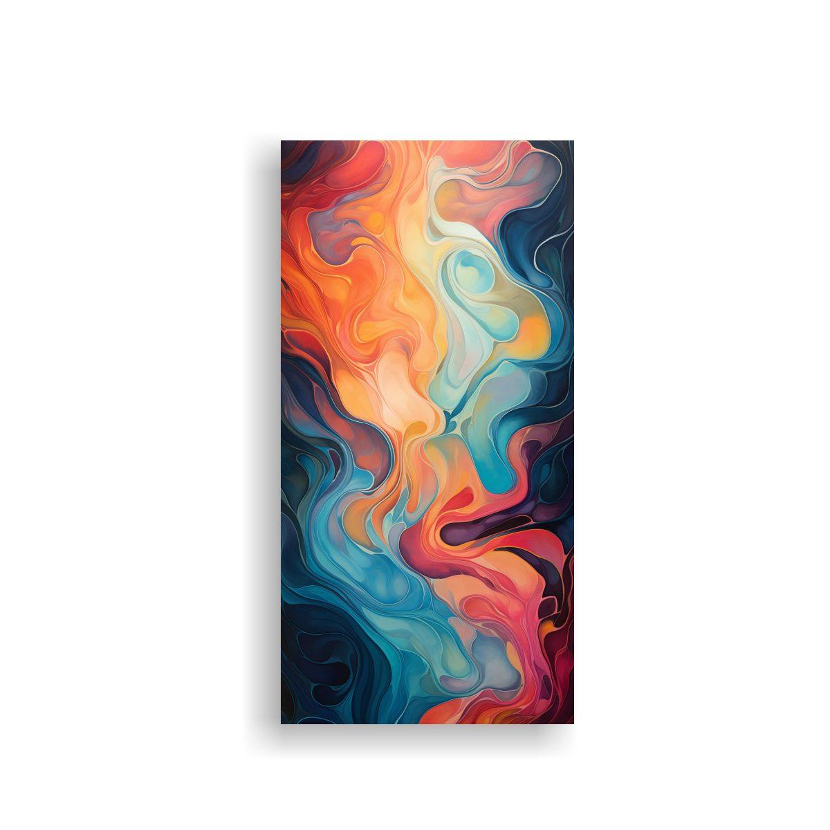 Pintura Abstracta Street Art En Lienzo De Tela 30x60cm-0