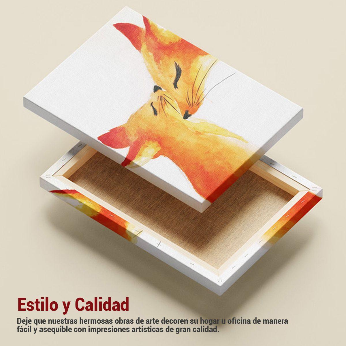 Cuadro Acuarela Calma En Fondo Escandinavo Limpio 30x40cm-5