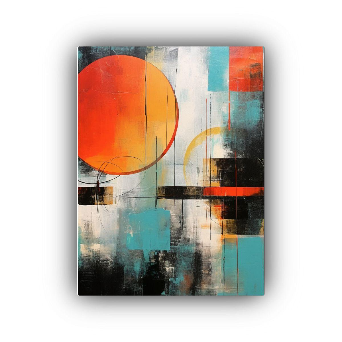 Cuadro Expresión Bonito Estilo Tachisme Tema 60x90cm-0