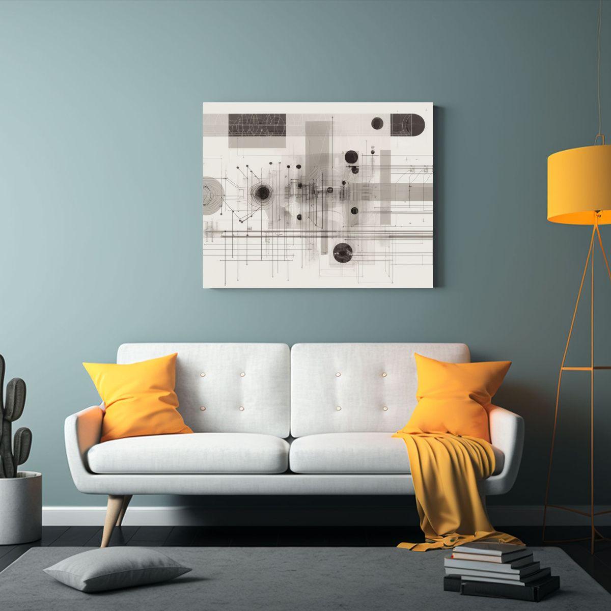 Cuadro Cuadro Resistente De Diagramas Artificiales 120x80cm-2