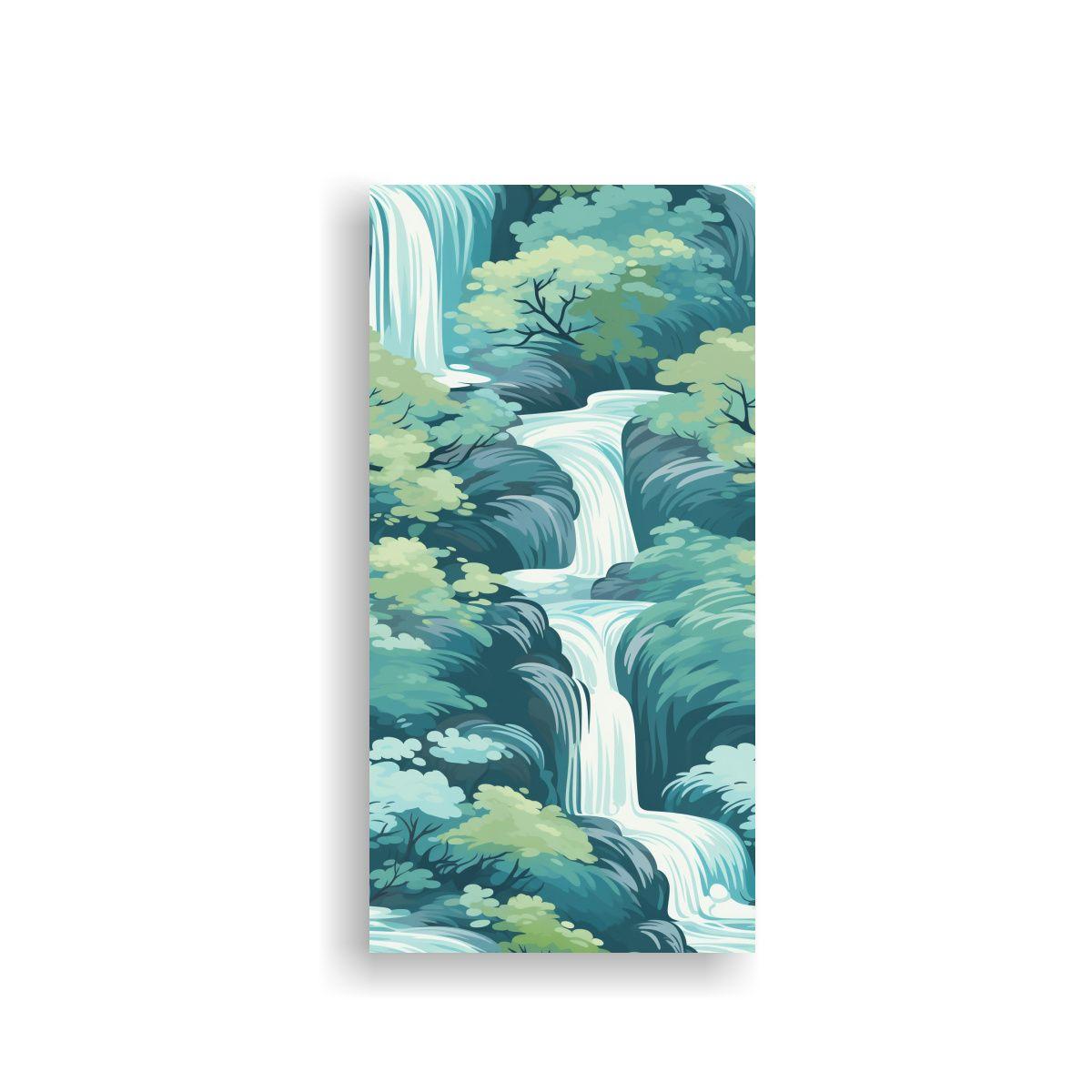 Pintura De Pared Con Patrón Cascada Calmante 20x40cm-0