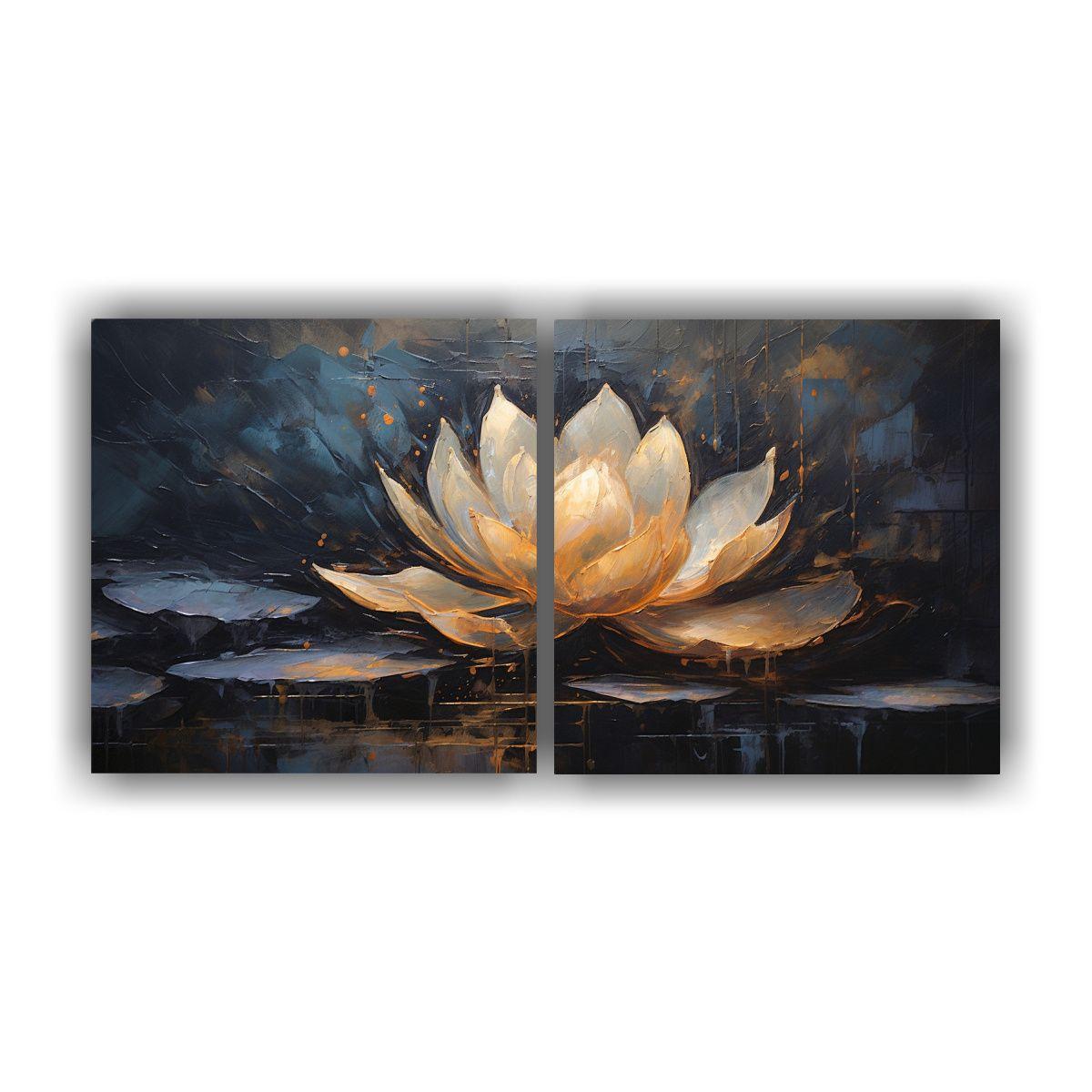 Pintura En Lienzo Estilo Dos Artes Colores 140x70 Cm-0