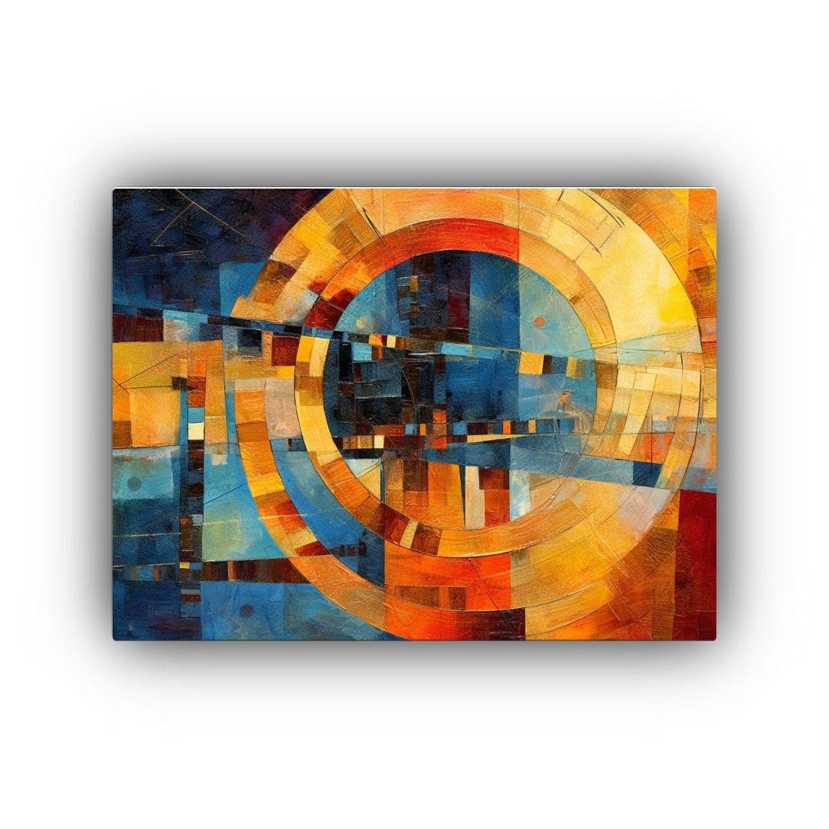 Cuadro Abstracto Detallado Para Decoración De Habitación C 120x80cm-0