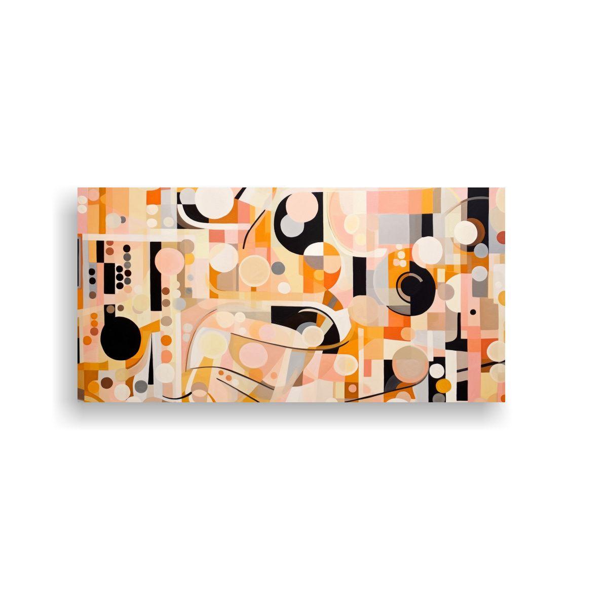Cuadro Abstracto Diseño Textura: Arte Decorativo 100x50cm-0