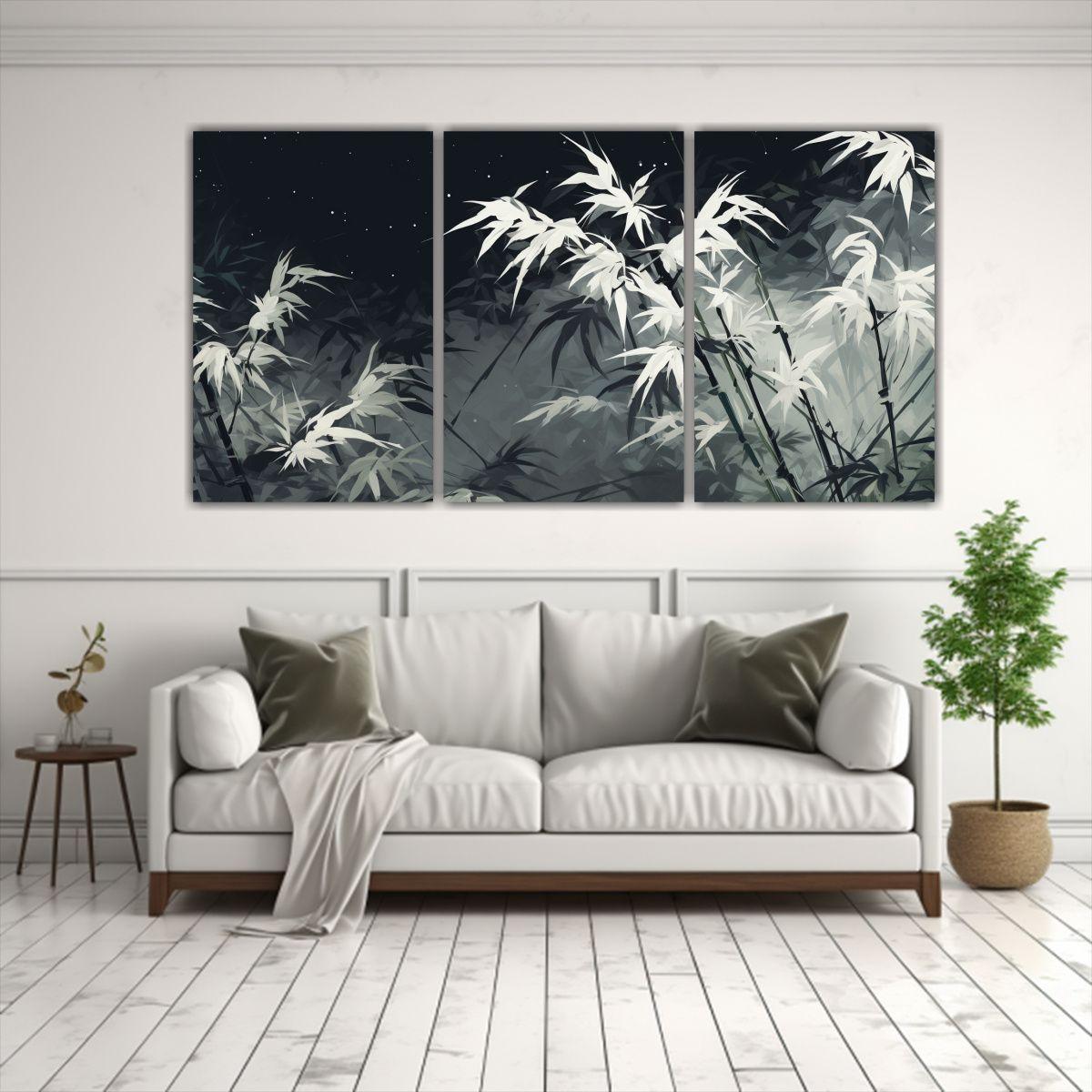 Pinturas Decorativas únicas De Tres 90x45 Cm-2