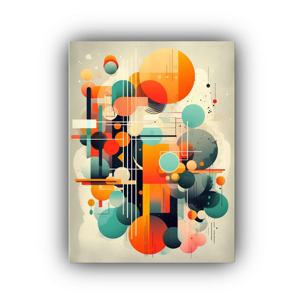 Cuadro Abstracto De Belleza Moderna En Colores 50x75cm-0