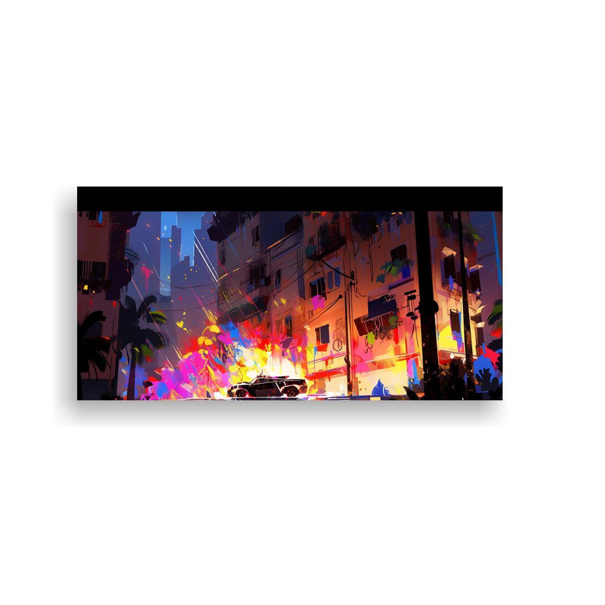 Pinturas Decorativas De Vanguardia En Negro En San 60x30cm-0