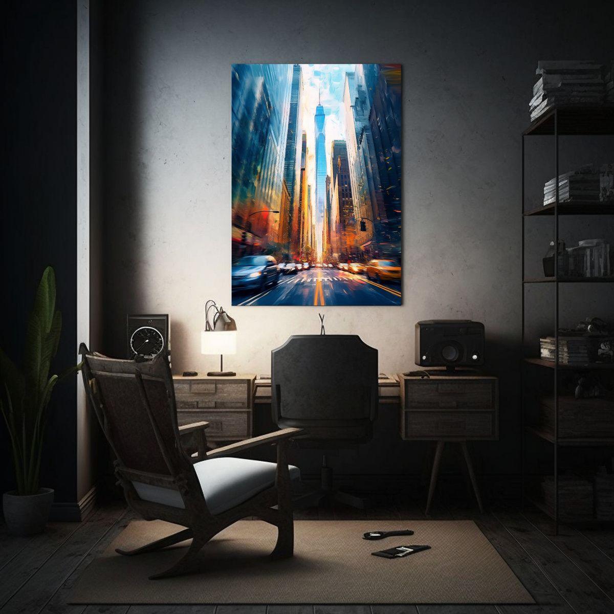 Pinturas Elegantes Y Cálidas En Color, Una Fusión De Arte  50x65cm-2