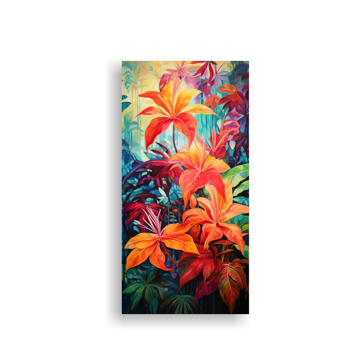 Tela En Bastidor Impreso Patrones Abstractos 70x140cm-0